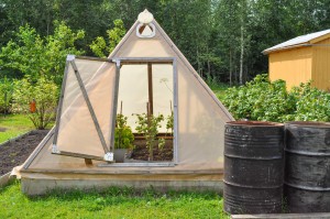 Une mini serre pour un jardin bio